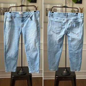 Sene Studios Low Rise Crop Jeans $200 16 XL